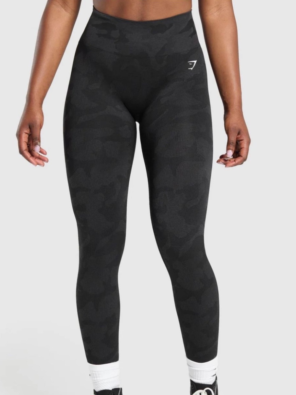 Gymshark Black Camo Seamless High-Waist Leggings